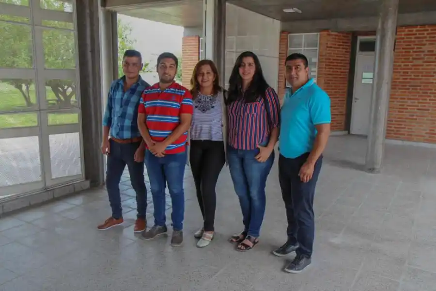 DOCENTES. Los profesores Morán, Herrera, Correa y Robledo.