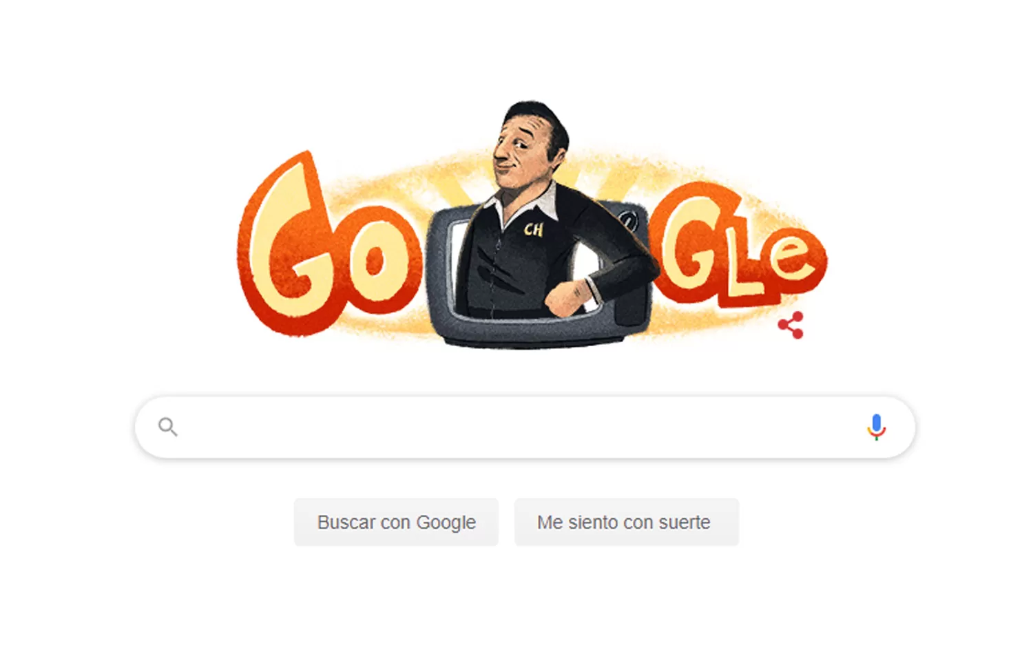 Google homenajeó a Chespirito, a 91 años de su nacimiento