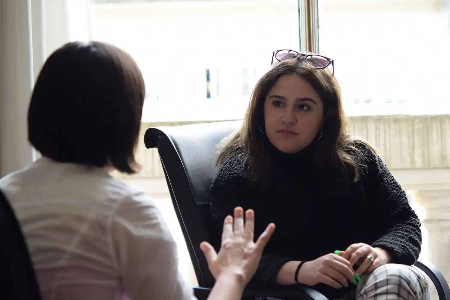 La legisladora porteña más joven de la historia, durante una entrevista con Télam.