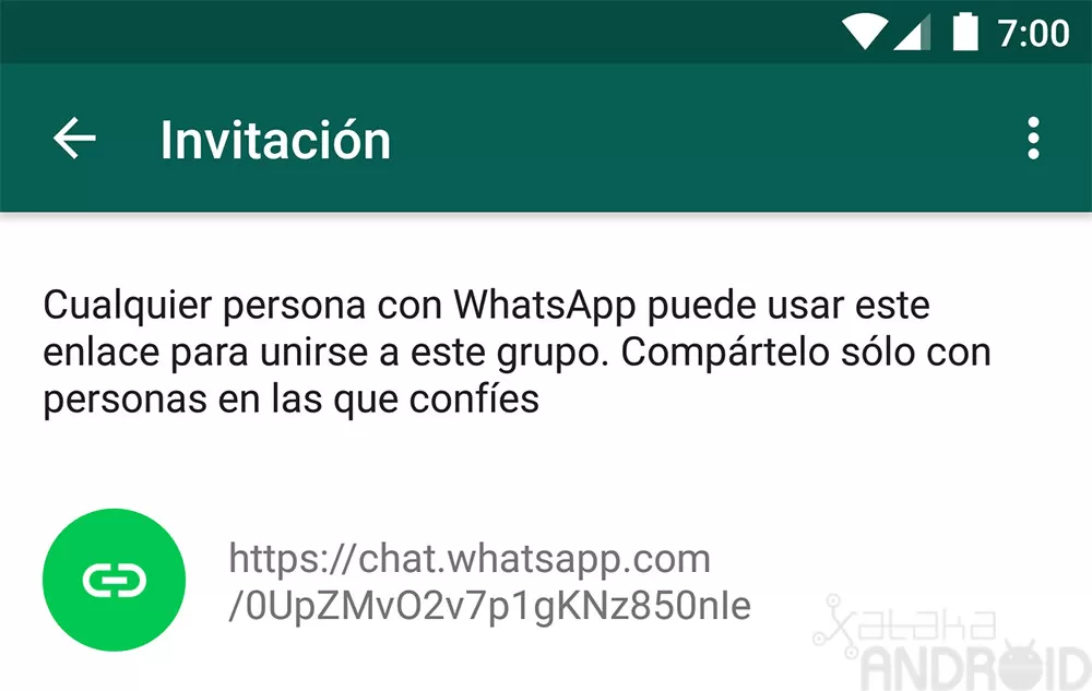 Los enlaces para unirse a un grupo llegaron en 2017 a WhatsApp.