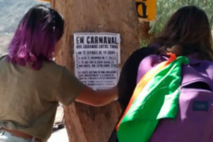 Afiches y spots contra la violencia de género en el carnaval de Jujuy