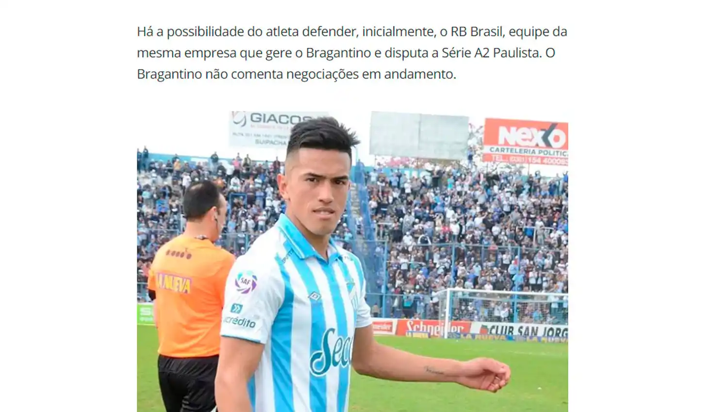 Lo que dice la prensa brasileña sobre la llegada de Tomás Cuello