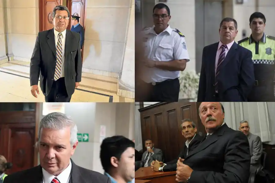 LOS CONDENADOS. Héctor Brito, Nicolás Barrera, Hugo Sánchez y Eduardo Di Lella