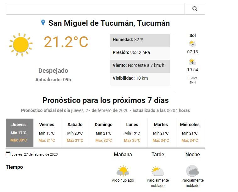 Durante varios días el calor se hará sentir en Tucumán