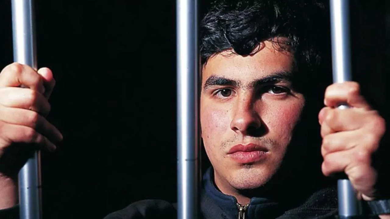 Fabián Tablado, durante sus días en prisión. 