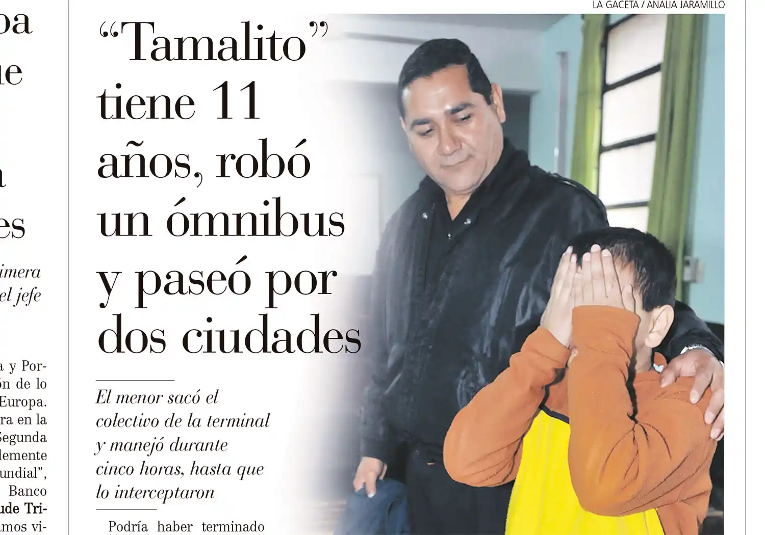 La tapa de LA GACETA en mayo de 2010.