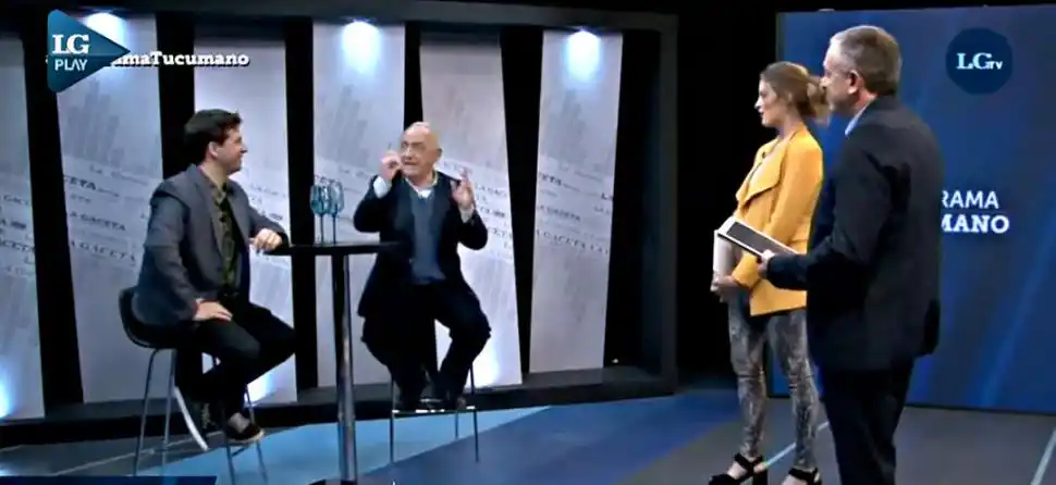 EN “PANORAMA TUCUMANO” (26/7/17). Con Miguel Martín, Carolina Servetto y Federico van Mameren. 