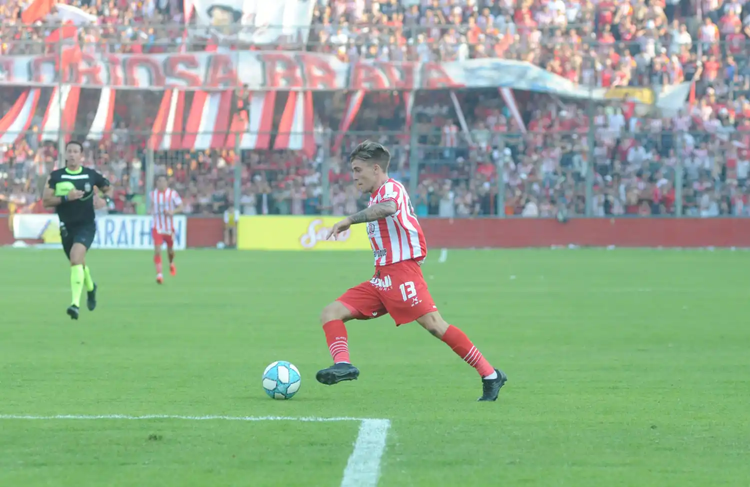 EN LA CIUDADELA. Uno de los partidos de local. 