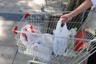 Quieren prohibir la venta de bolsas plásticas en los supermercados