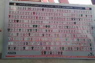 Inauguran un banner con todas las camisetas en la historia de San Martín