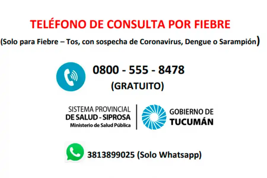 PARA TENER EN CUENTA. El Ministerio de Salud difundió estos teléfonos, a modo de prevención.