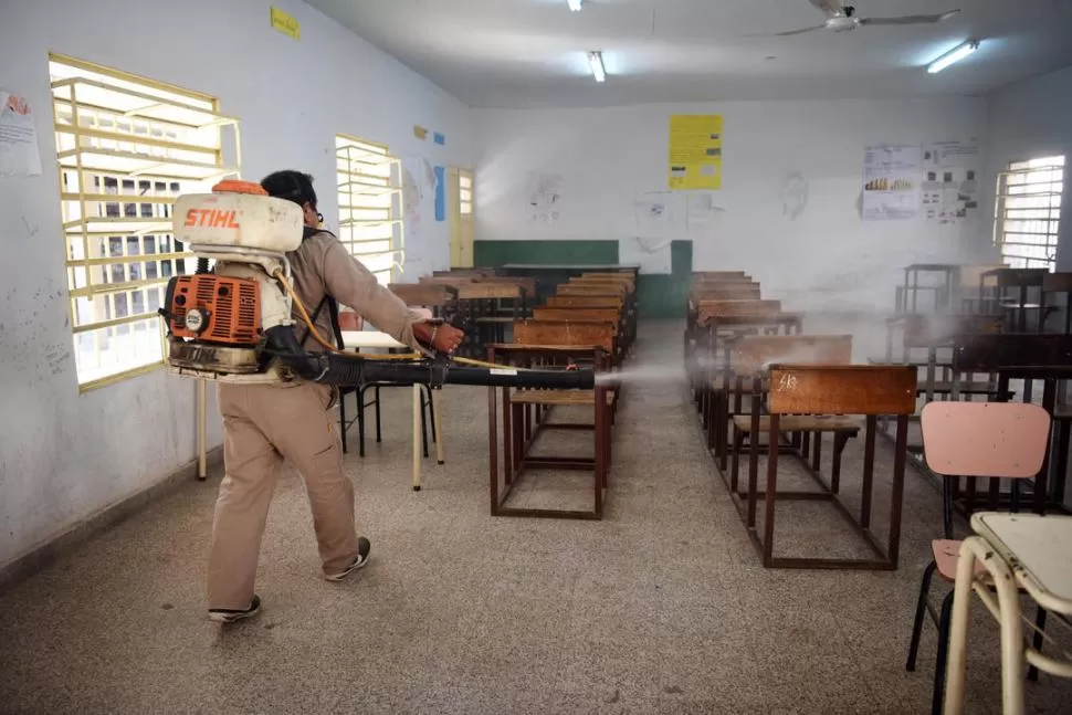 AULAS. Todas las escuelas fueron fumigadas para prevenir el dengue. LA GACETA / FOTOS DE ANALÍA JARAMILLO