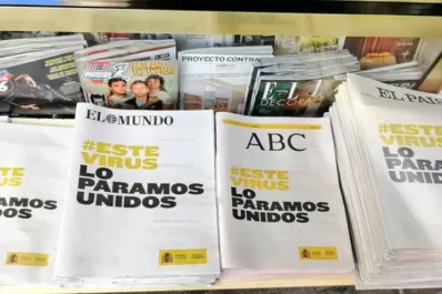 Diarios españoles unieron sus tapas para concientizar sobre el coronavirus