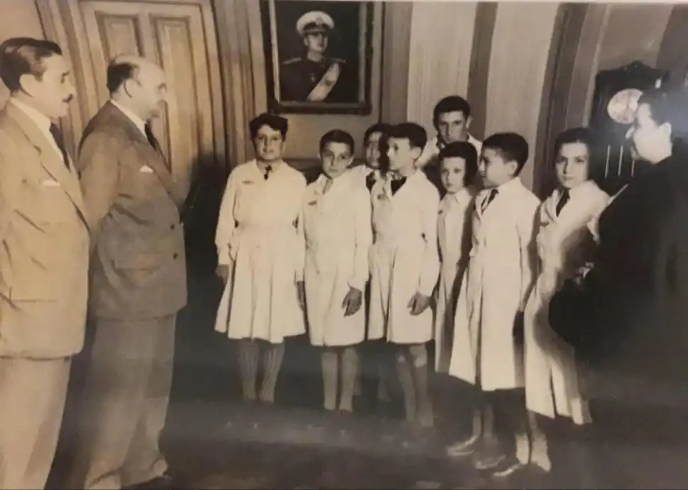 ESTRECHOS COLABORADORES. Desde la izquierda, Alfredo David Maxud, Nerio Rodríguez y Alberto Navarro con el mayor Carlos Domínguez.