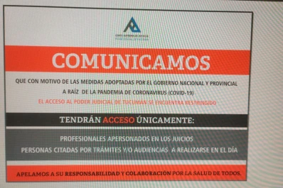 A Tribunales sólo ingresan quienes tengan audiencia o quienes tramitan juicios