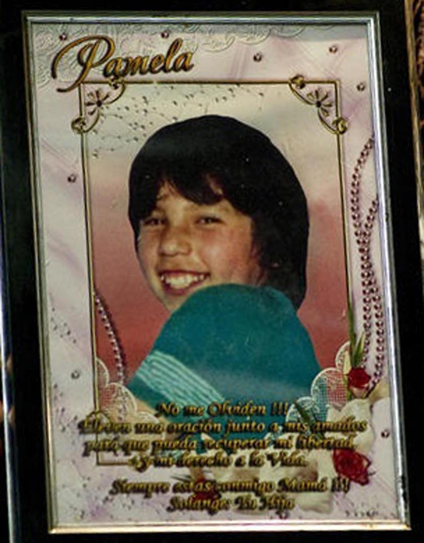 MEMORIA. Cuadro de Solange para recordar a su madre asesinada.