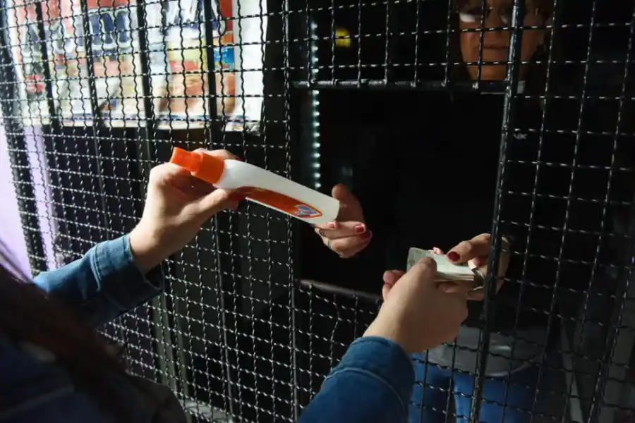 REPELENTE. María Inés Silva le vende el producto más buscado a una clienta. 