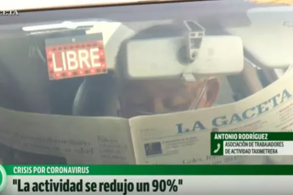 La actividad de los taxistas se redujo un 90% debido a la cuarentena por Coronavirus