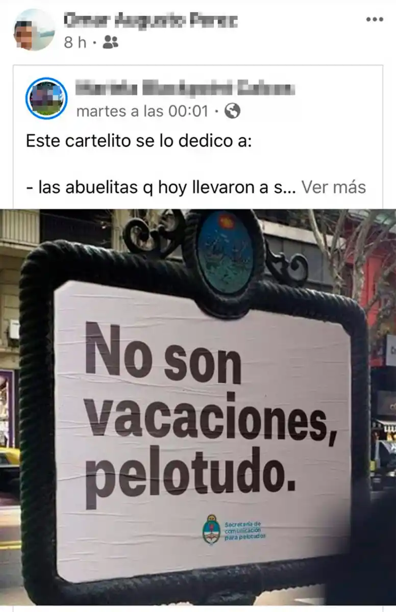 El empleado judicial detenido había compartido un meme sobre la cuarentena