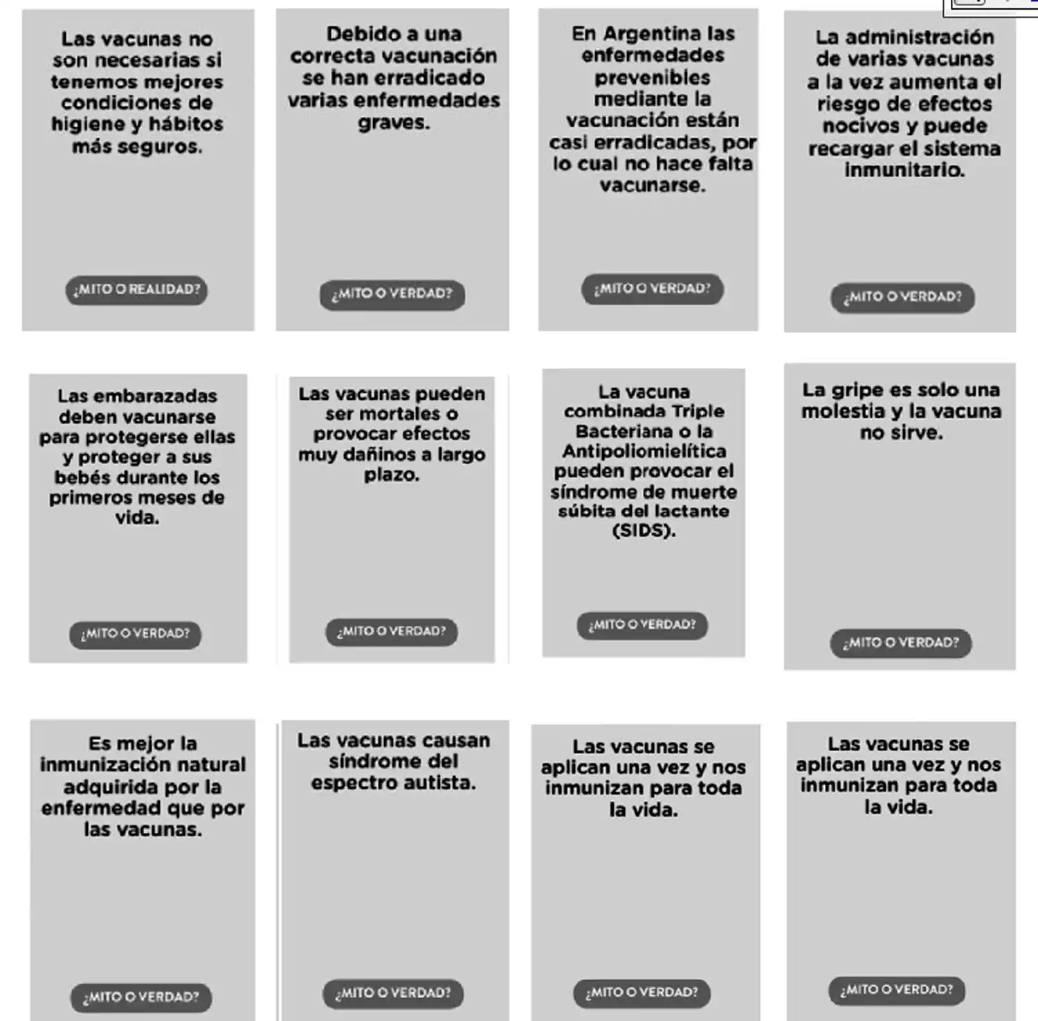 ¿Mito o verdad? Juegos para chicos de tercer año