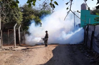 Limpieza y fumigación en la capital por dengue y coronavirus