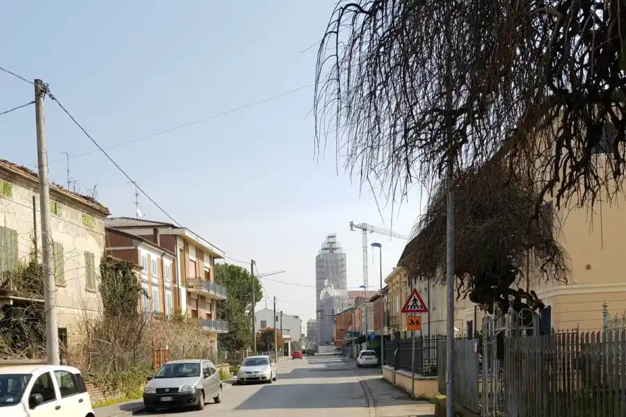 UN DESIERTO. Por las calles de Moglia no circula ni una mosca, salvo que sea por una necesidad.
