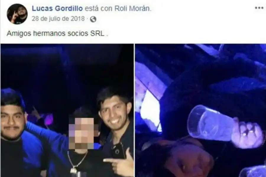 INSEPARABLES. Rolando “Roly” Morán y Lucas Gordillo eran amigos y salían a bailar juntos a diferentes boliches.