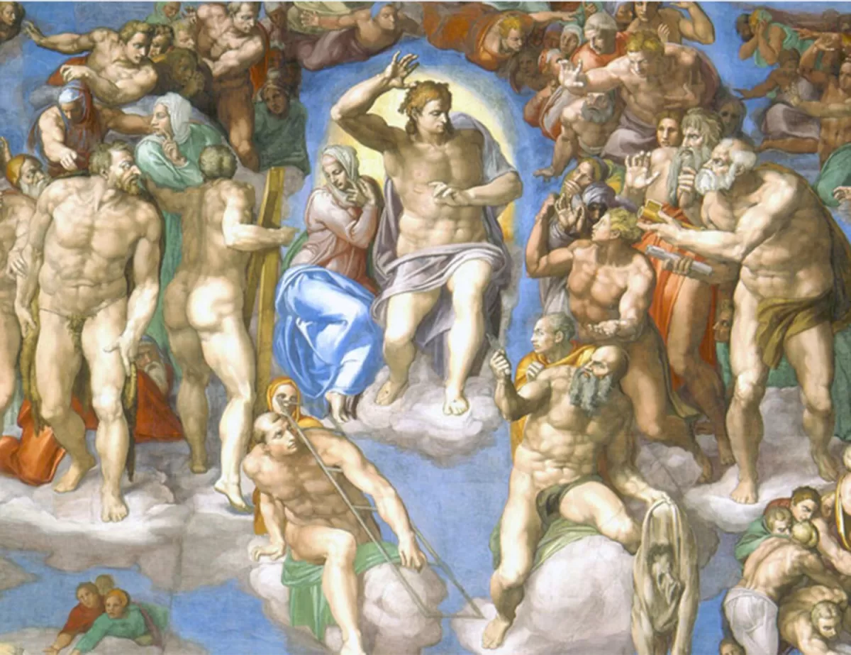 “EL JUICIO FINAL”. El artista demoró cinco años en realizar este fresco, que resultó polémico para la Iglesia.