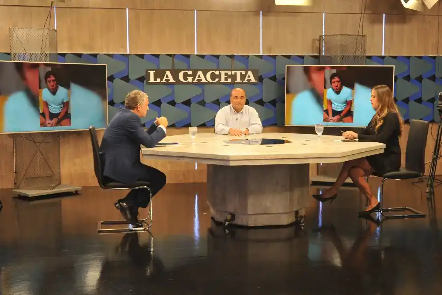 ENTREVISTA. La semana pasada, el gobernador, Juan Manzur, fue entrevistado en vivo en el piso de 