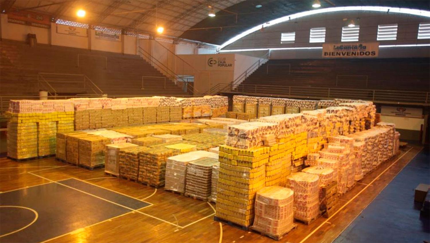 Más de 150 toneladas de alimentos donó la Caja Popular para los comedores