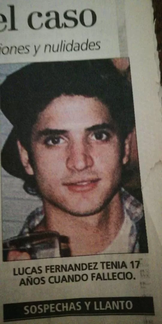 Lucas Fernández, la víctima, en una de las tantas publicaciones de LA GACETA.