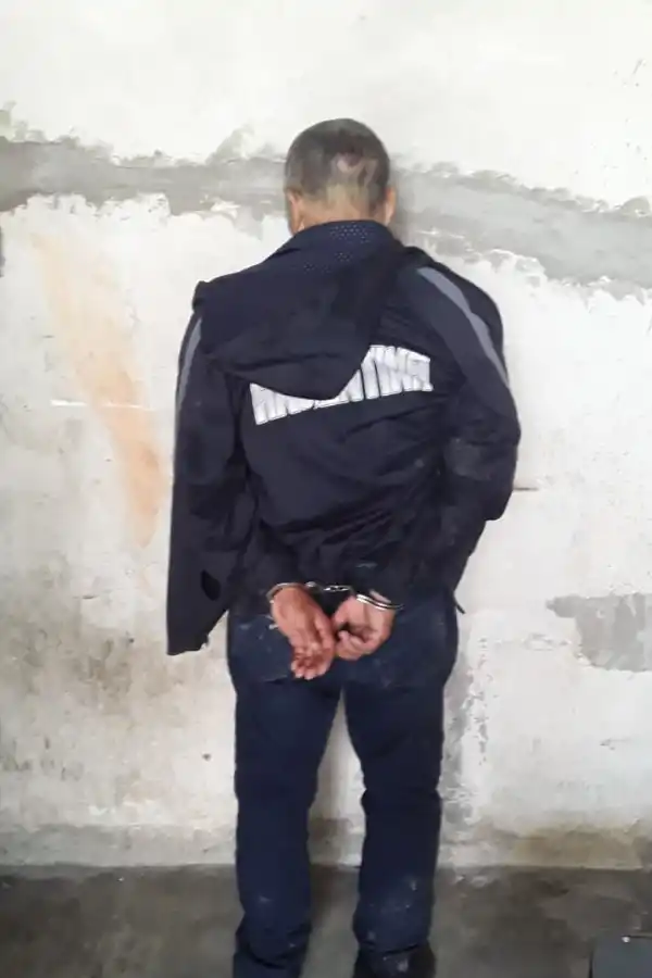 El asesino fue detenido por la Policía.