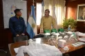 Según el legislador Monteros, el producto con su nombre no era parte de la donación