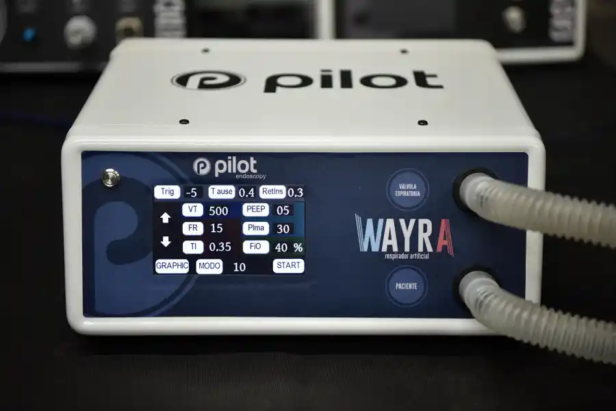 WAYRA. Este es el prototipo funcional del respirador artificial desarrolado por la empresa tucumana Pilot.