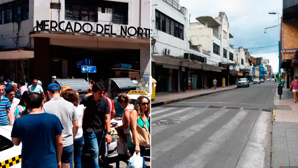 Interactivo: mirá las calles tucumanas antes y después de la cuarentena