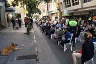 Con calles cortadas y sillas en las calles, el pago a los jubilados se normaliza en el microcentro 