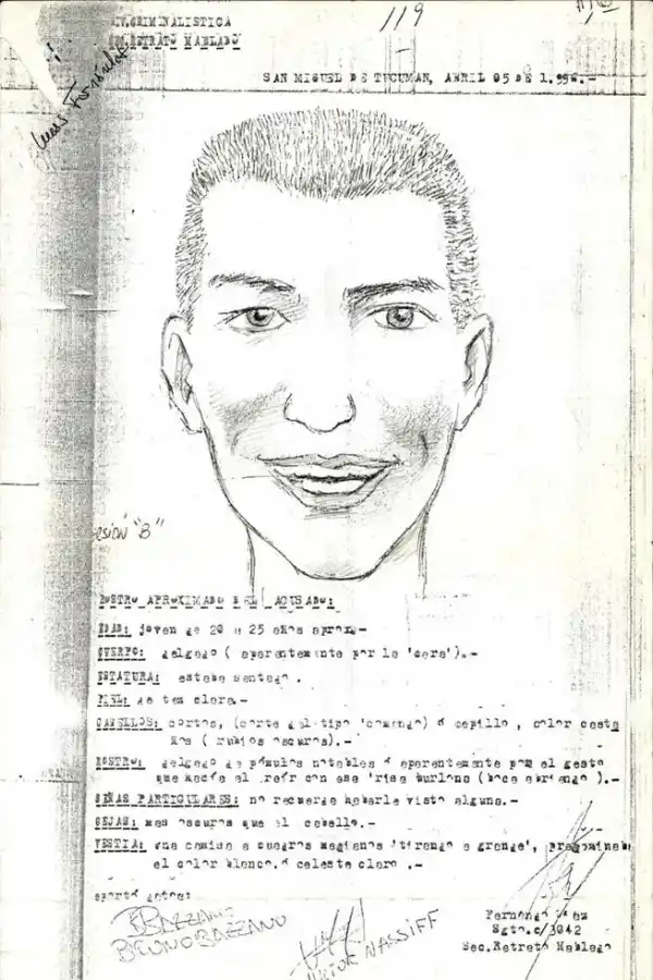 IDENTIKIT. Uno de los retratos hablados que confeccionó la Policía. 