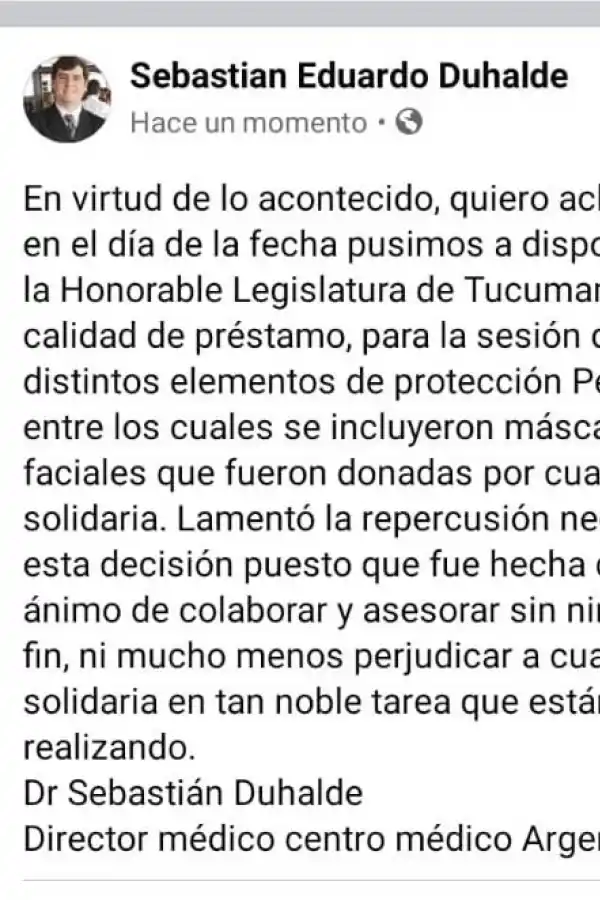 Denuncian que los legisladores usaron máscaras que eran para el personal de salud