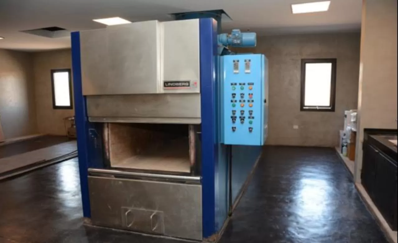 El horno crematorio de Tucumán, a cargo de la empresa Parque del Descanso.