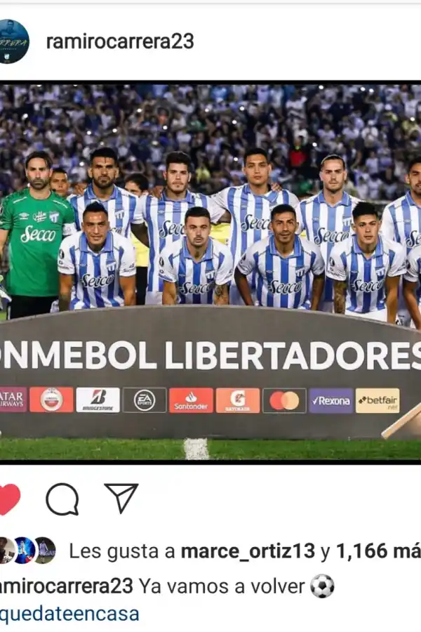 Los jugadores de Atlético pasan la cuarentena con fotos de recuerdos