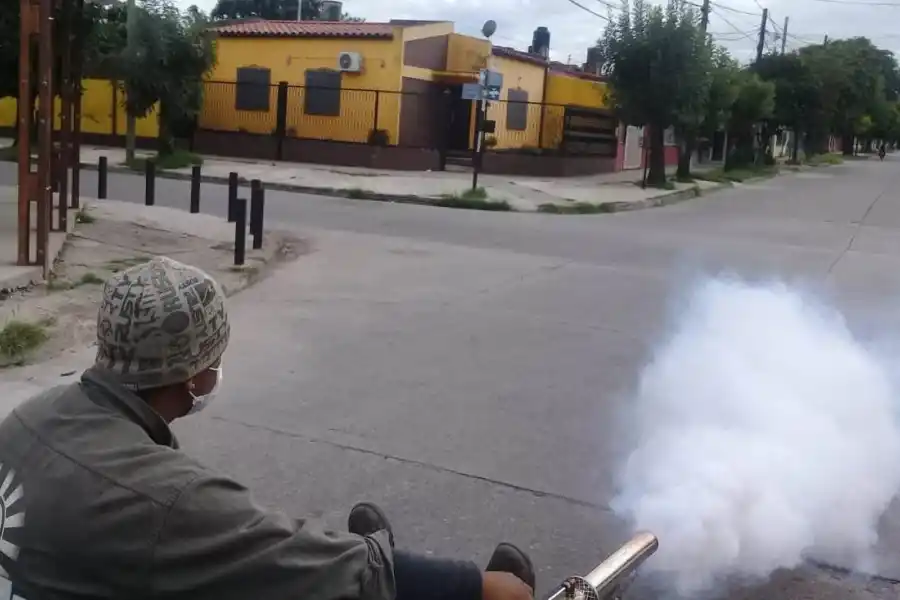 Cómo combaten el dengue en los espacios públicos de la capital