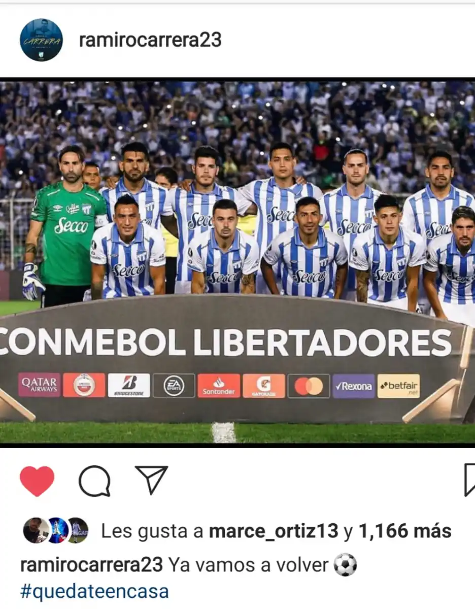 Los jugadores de Atlético pasan la cuarentena con fotos de recuerdos