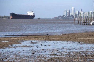El nivel del Paraná en Rosario complica las exportaciones