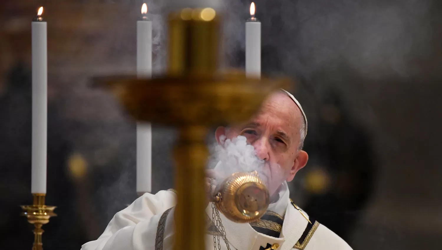 EN EL VATICANO. El papa Francisco brindó hoy su homilía.