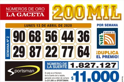Los Números de Oro de LA GACETA