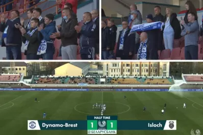 A pesar del coronavirus, más de 1.000 hinchas se abrazon y sin barbijo en Bielorrusia