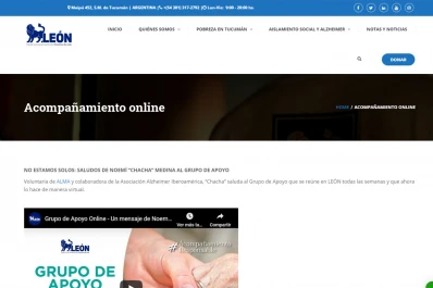 El programa Alzheimer de la Fundación León sigue on line