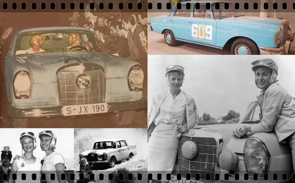 PARA SIEMPRE. Ewy Rosqvist y Úrsula Wirth lograron una hazaña memorable. En su honor, del Mercedes que manejaron hasta réplicas se hicieron. 