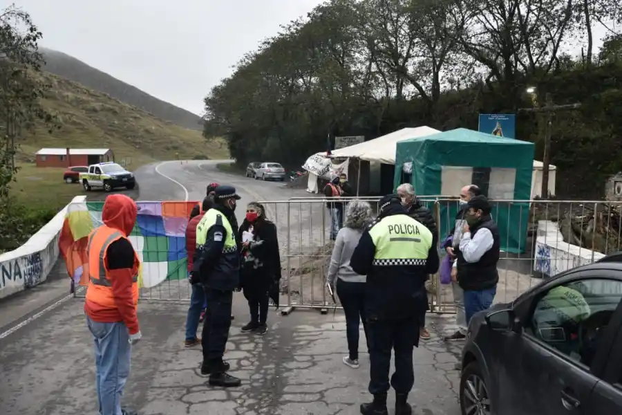 Corte en la ruta 307.