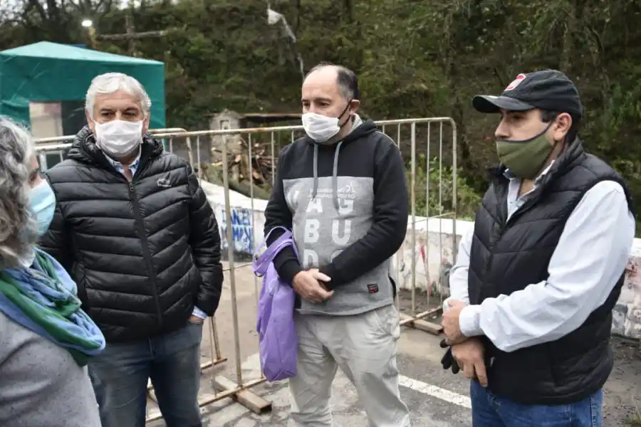 Corte en la ruta 307 por el coronavirus.